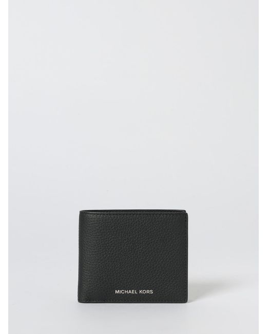 Michael Kors White Hammered Leather Wallet for men