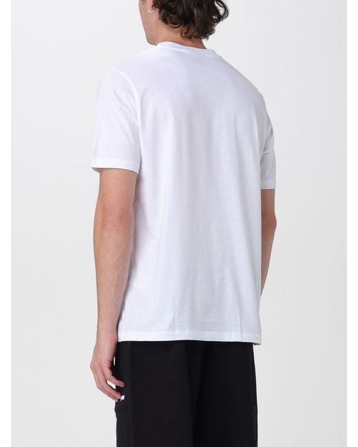 DISCLAIMER White Cotton T-Shirt With Logo for men