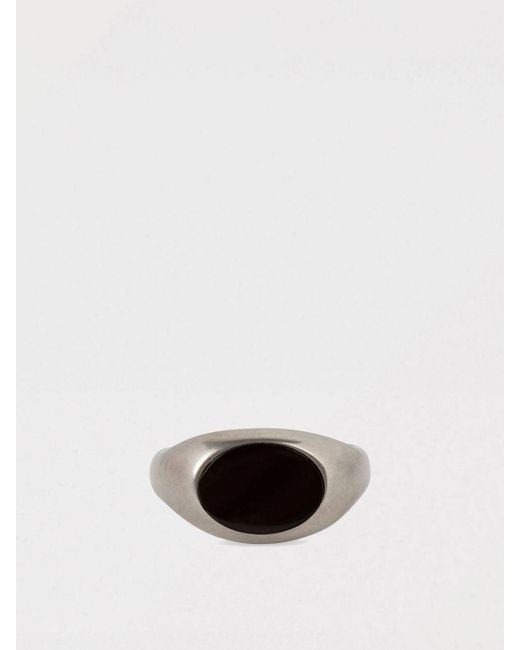 Anello Stone Signet di Dries Van Noten in White da Uomo