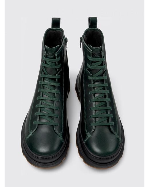 Camper Black Brutus+ Leather Ankle Boots for men