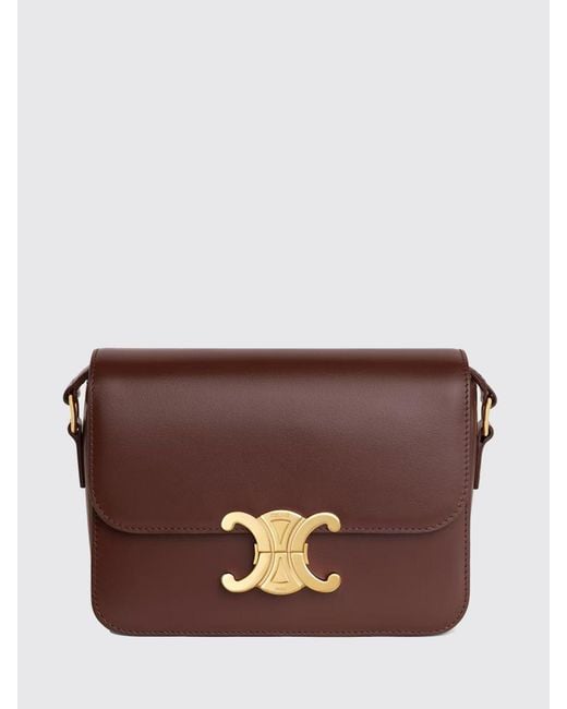 Céline Brown Teen Triomphe Handbag