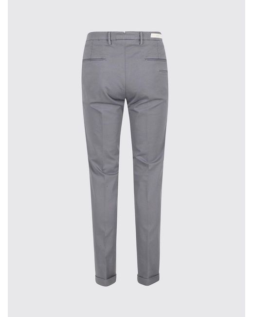 Briglia 1949 Gray Cotton Chino Trousers for men