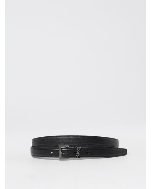Cintura Cassandre di Saint Laurent in White da Uomo