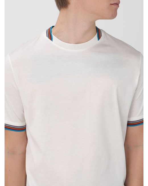 T-shirt basic di Paul Smith in White da Uomo