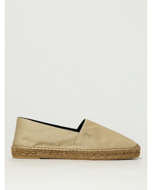 Saint Laurent Natural Canvas Espadrilles Casual Slipon for men
