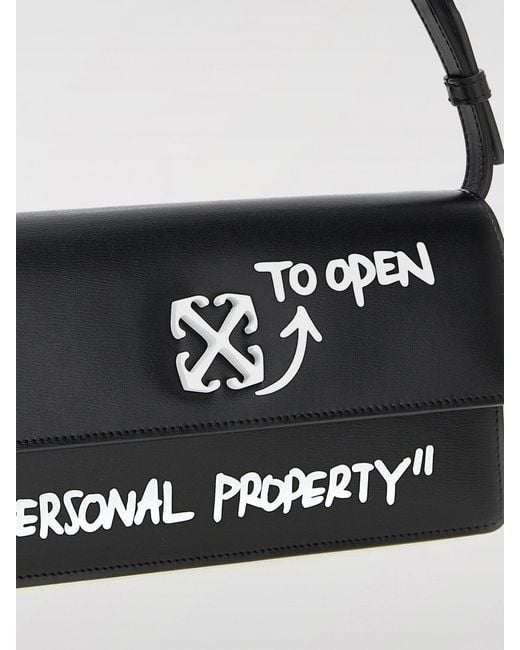 Off-White c/o Virgil Abloh White Jitney 0.7 Leather Bag