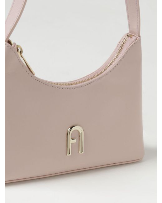 Furla Pink Diamante Leather Bag