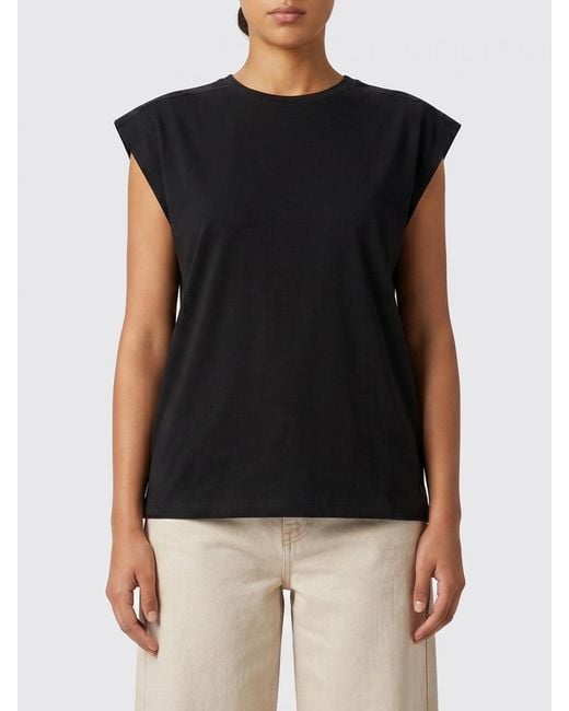 Thom Krom Black Cotton Blend Sleeveless Top