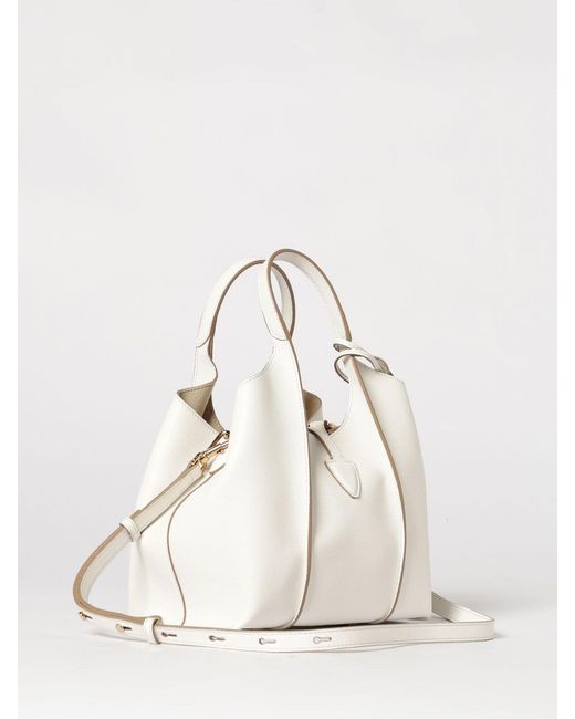 Tod's Natural Mini T Timeless Leather Shopping Bag