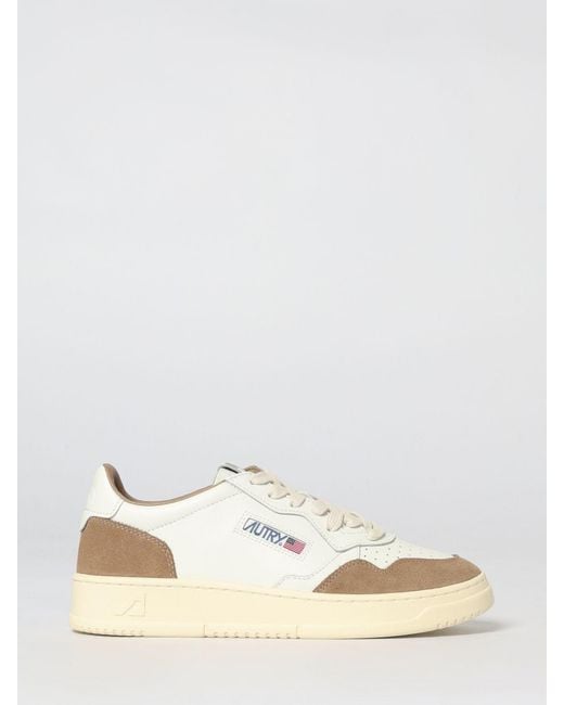 Autry Natural Medalist Low Leather Sneakers for men