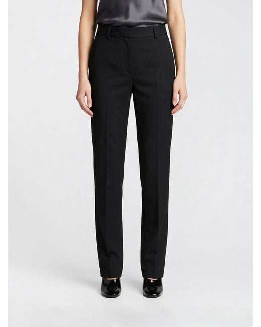 Totême Black Wool Blend Tailored Trousers
