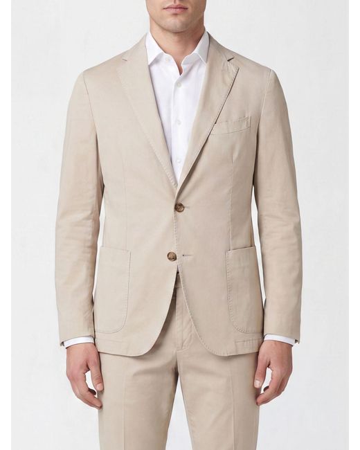 Boglioli Natural Jersey Single-Breasted Blazer for men