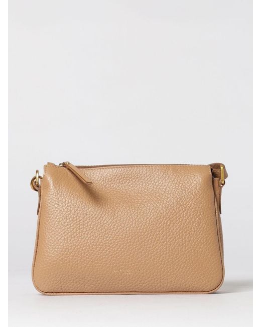 Gianni Chiarini Natural Brooke Grained Leather Bag