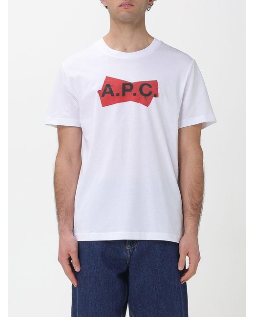 A.P.C. White T-Shirt for men