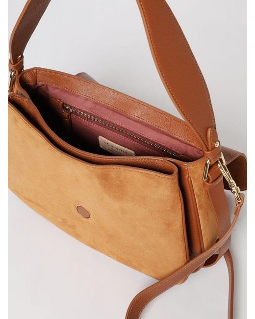 Coccinelle Brown Mavery Large Suede Bag