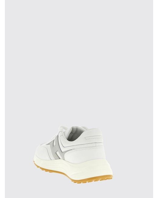 Hogan White Hyperlight Leather Sneakers for men