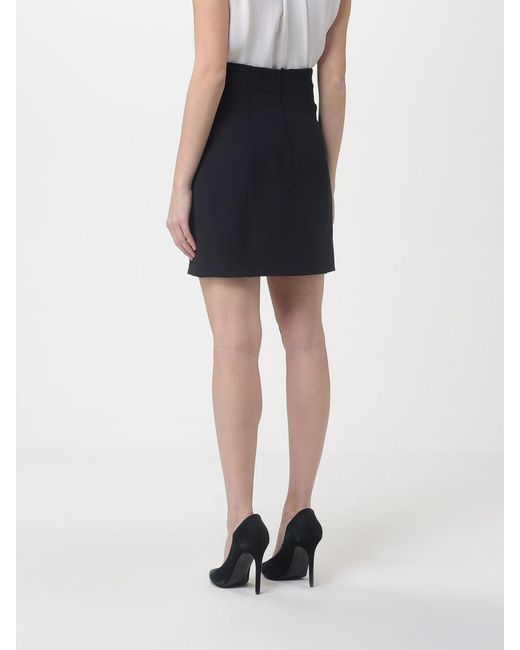 Elisabetta Franchi Black Crêpe Mini Skirt