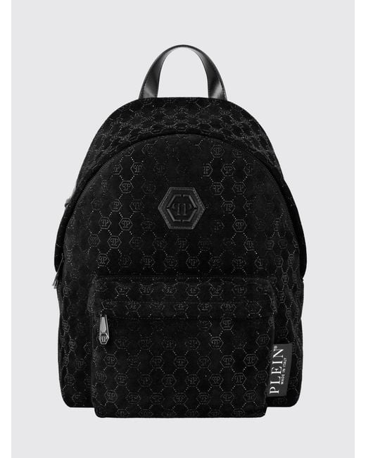 Philipp Plein Black Backpack for men