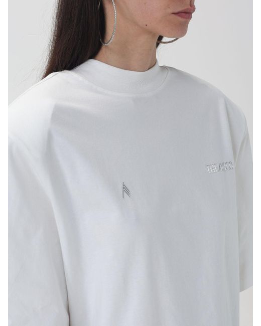 T-shirt con spalle oversize di The Attico in White