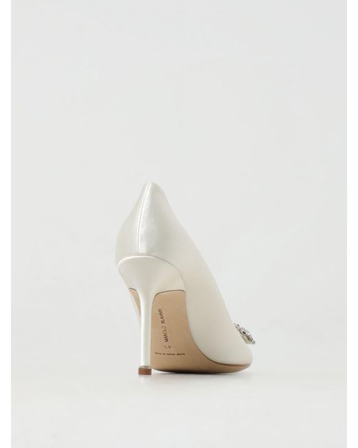 Zapatos Manolo Blahnik de color White