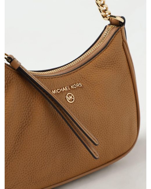 Michael Kors White Kendall Grained Leather Bag