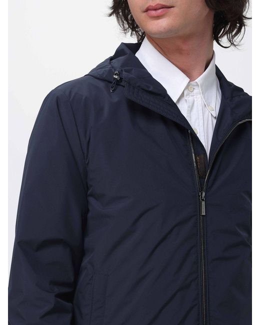Moorer Blue Denon-Stp Bomber Jacket for men