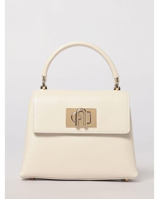 Furla Natural 1927 Grained Leather Bag
