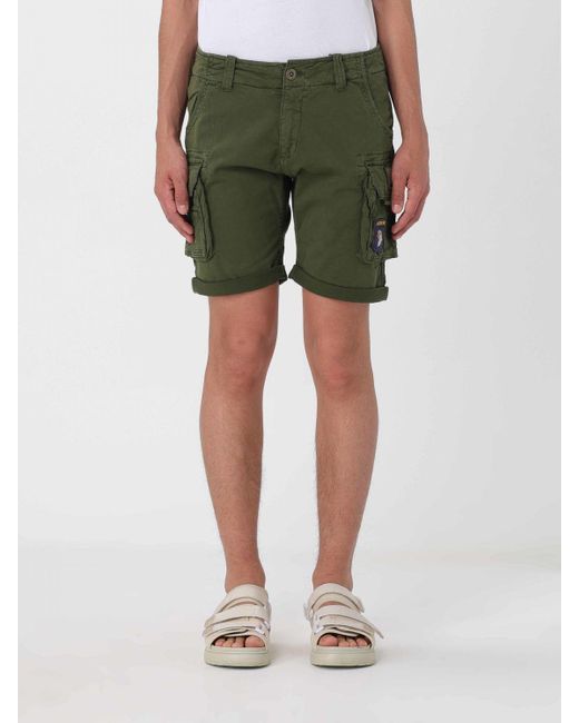 Pantalones cortos Alpha Industries de hombre de color Green