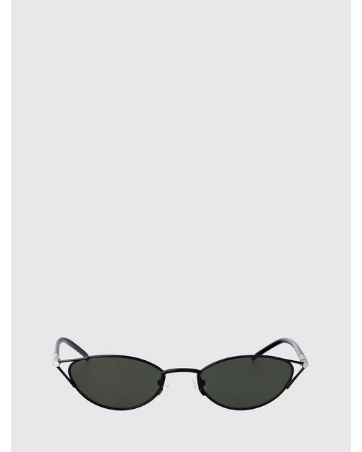 McQueen White Am0563S Acetate And Metal Sunglasses