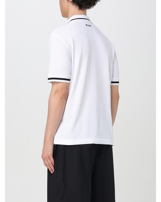 MSGM White T-Shirt for men