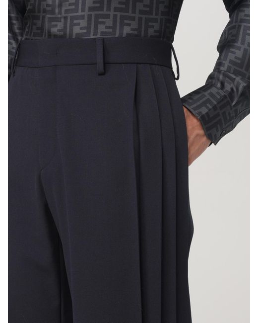 Fendi Blue Pants for men