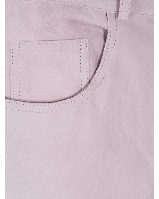 Haikure Pink Winona Leather Trousers