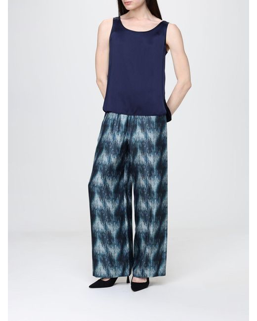 Max Mara Blue Satin Top