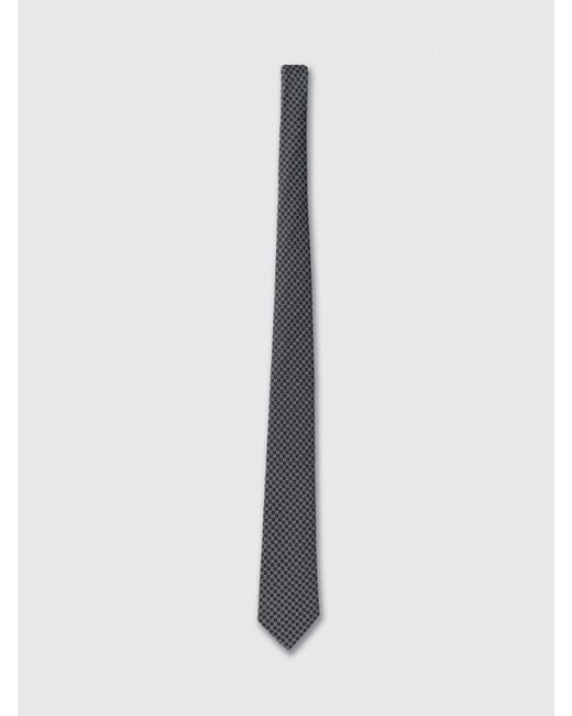 Emporio Armani White 7.5 Silk Tie for men