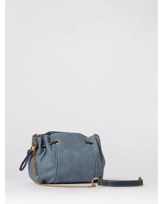 Liu Jo Blue Synthetic Suede Bag