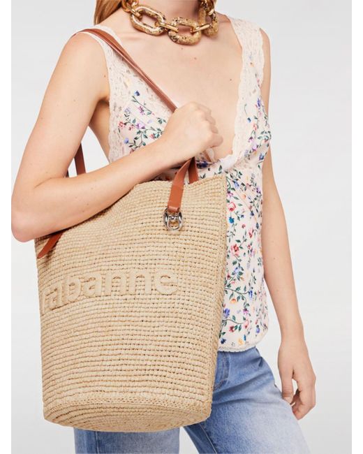 Rabanne Natural Shoulder Bag