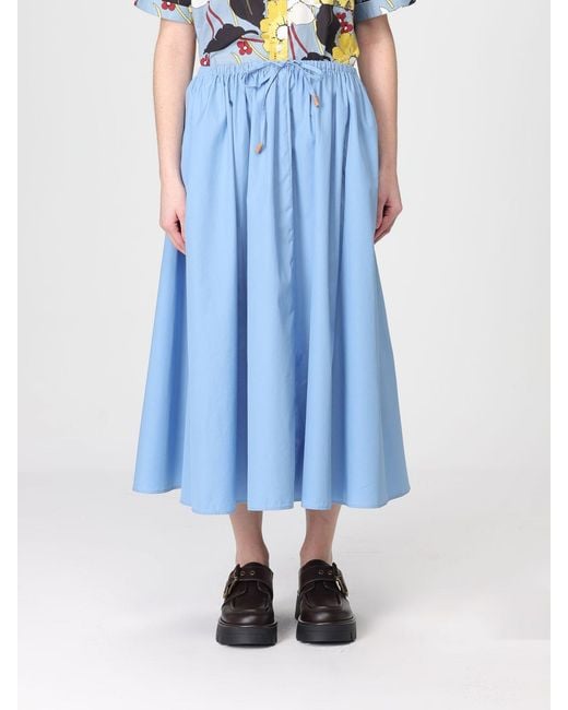 Marni Blue Midi Skirt