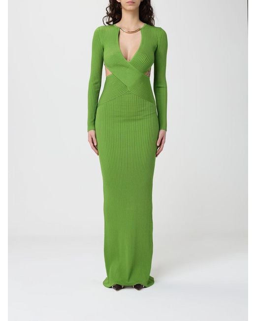 Elisabetta Franchi Green Viscose Dress