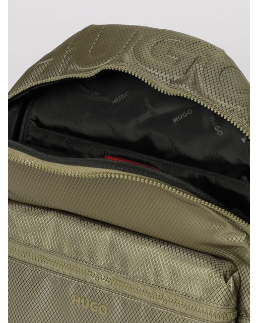HUGO Green Nylon Backpack for men