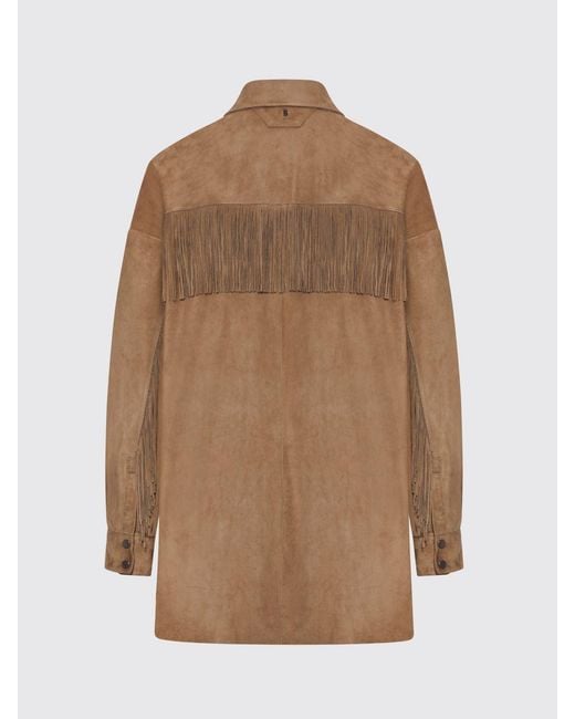 Salvatore Santoro Brown Suede Shirt Jacket