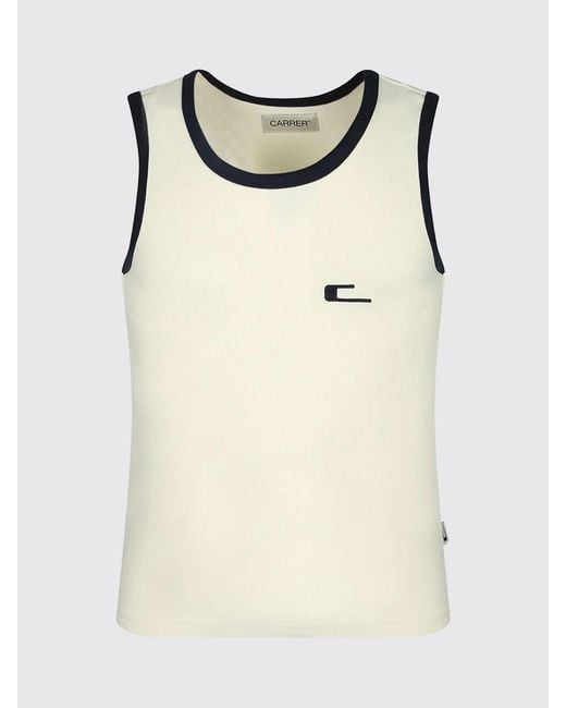 Carrera Multicolor Slim Fit Stretch Cotton Tank Top With Contrast Trim for men