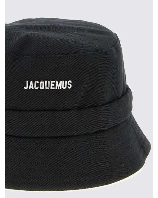 Jacquemus Black Le Gadjo Cotton Twill Hat