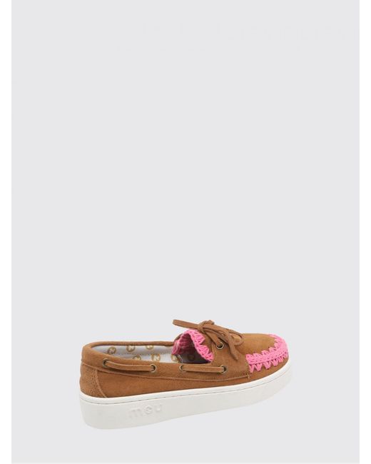 Mou Brown Summer Suede Sneakers