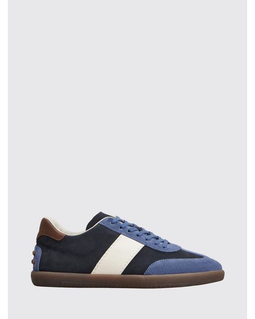 Tod's Blue Suede Sneakers for men