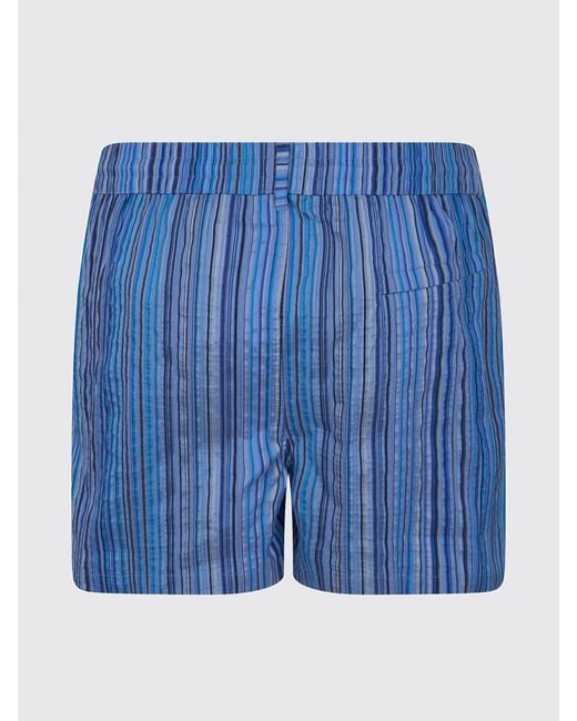 Paul Smith Blue Striped Polyester Swimsuit for men