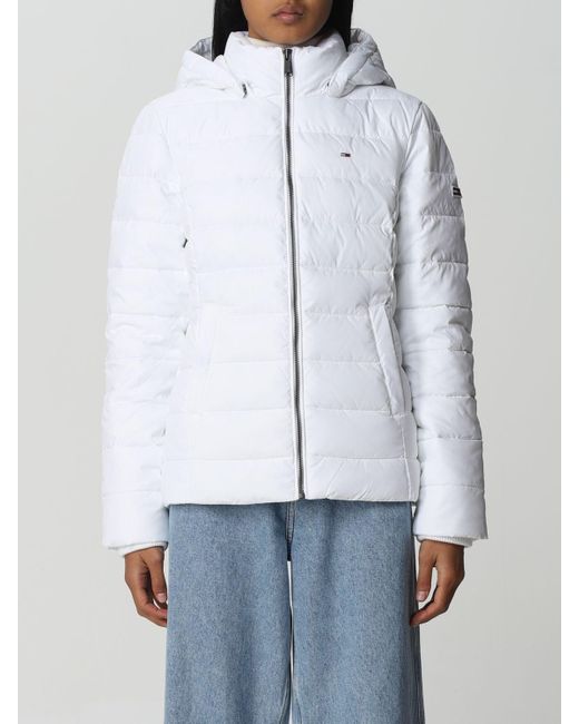 White tommy best sale hilfiger jacket womens