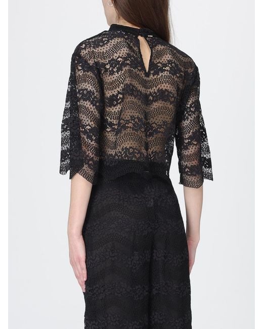 Twinset Black Lace Top