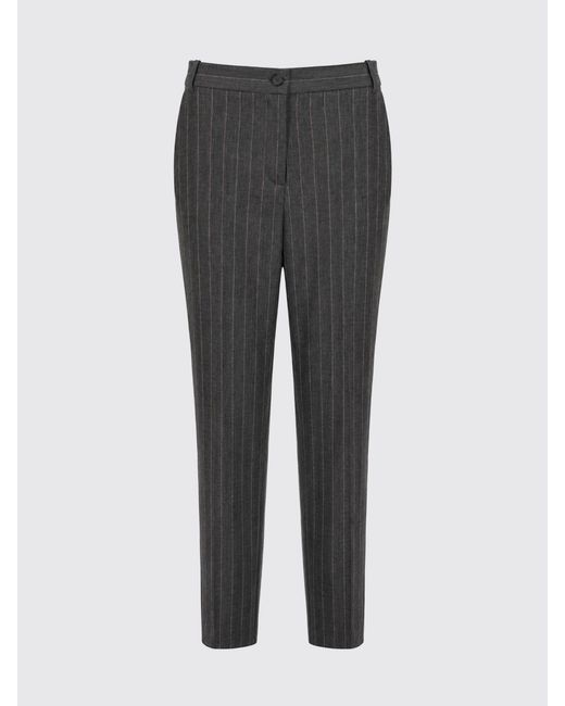 Pinko Black Pinstriped Slim Fit Chino Trousers