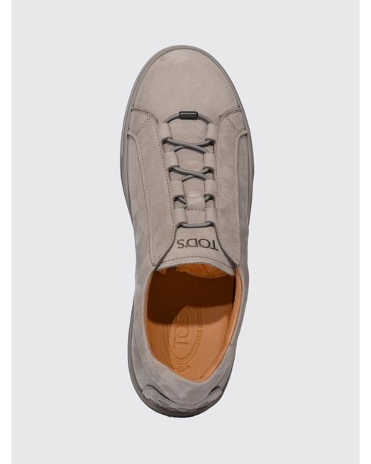 Tod's Gray Nubuck Sneakers for men