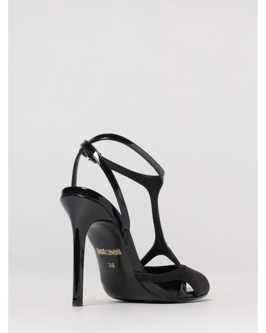 Just Cavalli White Satin Sandal
